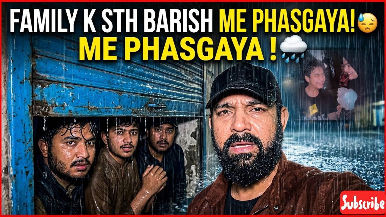 Unexpected Rain Disaster | Family K Sath Barish Me Phasgaye  18.3.26 🤦🏻‍♂️ | Fayzyison