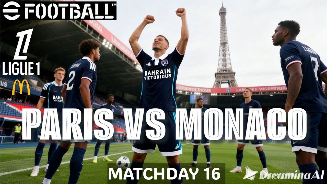 E FOOTBALL 2026 I PARIS VS MONACO I LIGUE 1 25/26 I MATCHDAY 16 I PES 2013