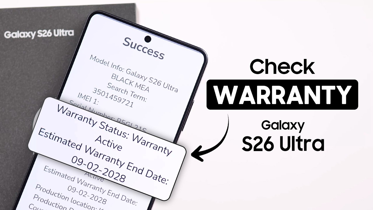 Samsung S26 Ultra: How to Check Warranty!