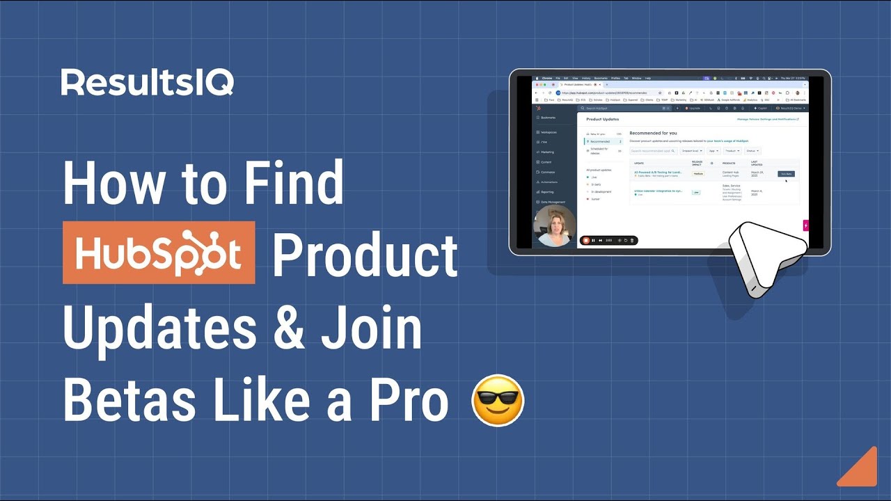 😎 How to Find HubSpot Product Updates & Join Betas Like a Pro 😎