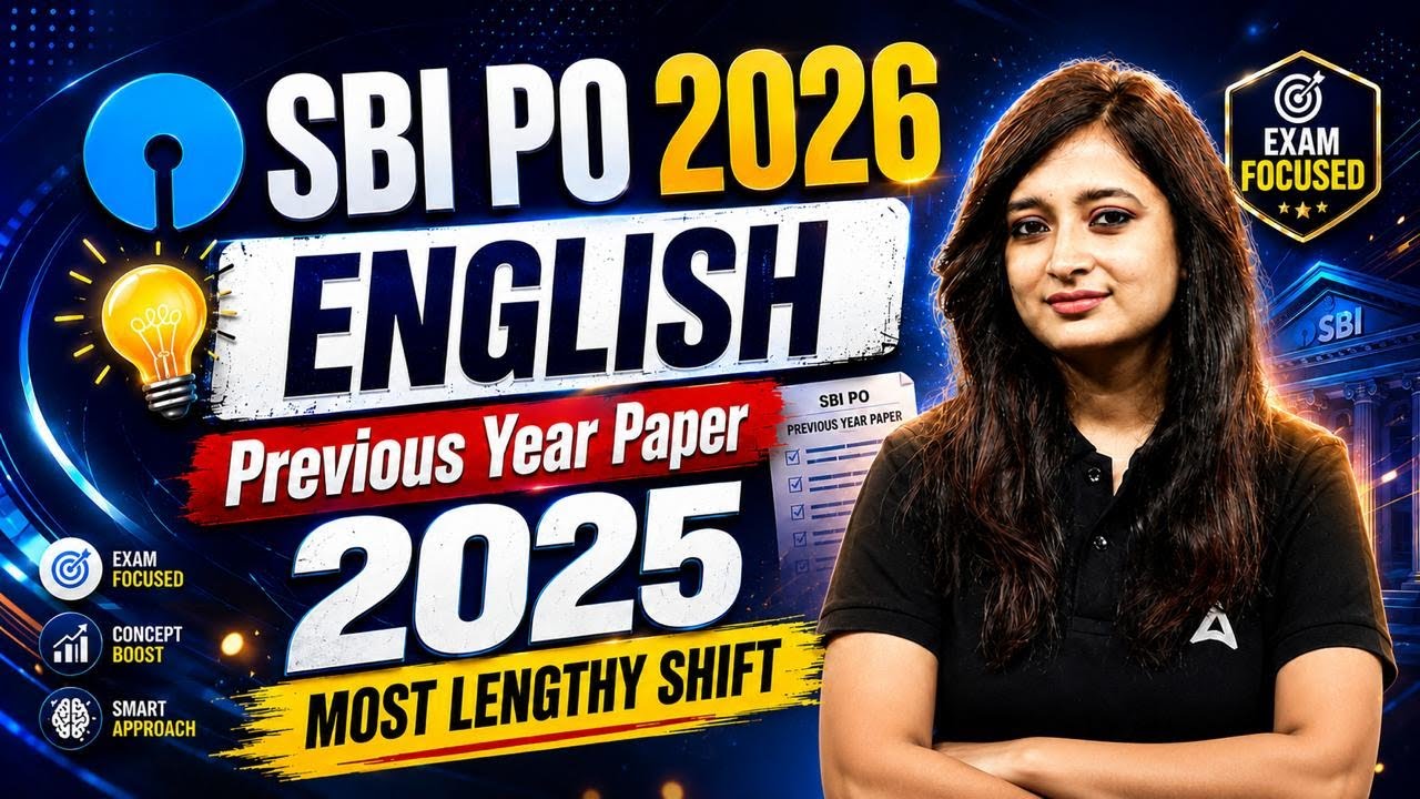 SBI PO 2026 | English Previous Year Paper 2025 Analysis | Most Lengthy Shift | By Kinjal Ma'am