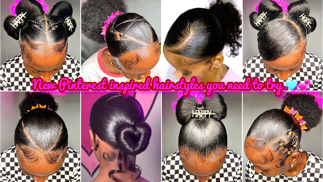 🫧🤎NEW PINTEREST 𝐢𝐧𝐬𝐩𝐢𝐫𝐞𝐝 𝐒𝐥𝐞𝐞𝐤 𝐇𝐚𝐢𝐫𝐬𝐭𝐲𝐥𝐞𝐬 + 🐦‍🔥Braided hairstyles + slayed edges💕