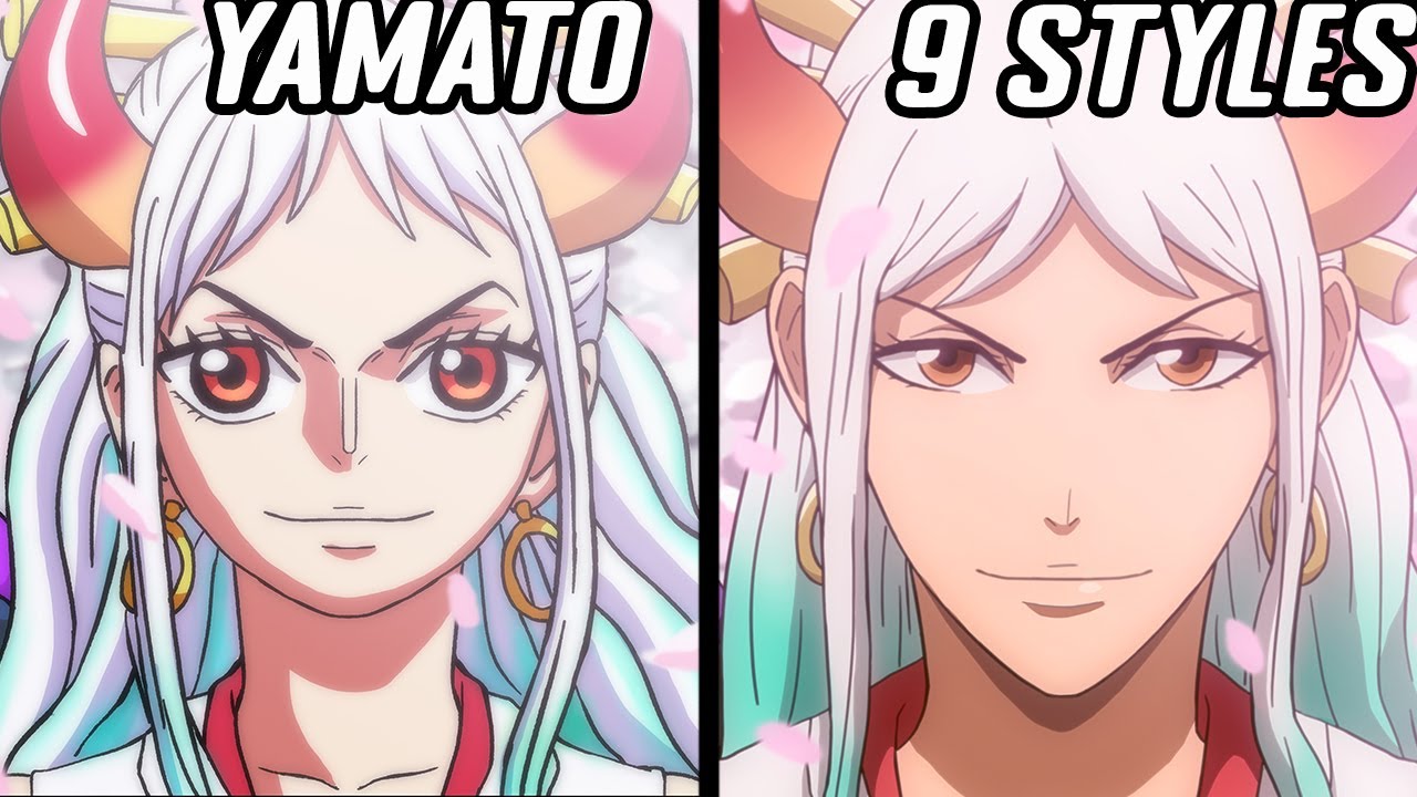 Drawing Yamato in 9 styles | One Piece