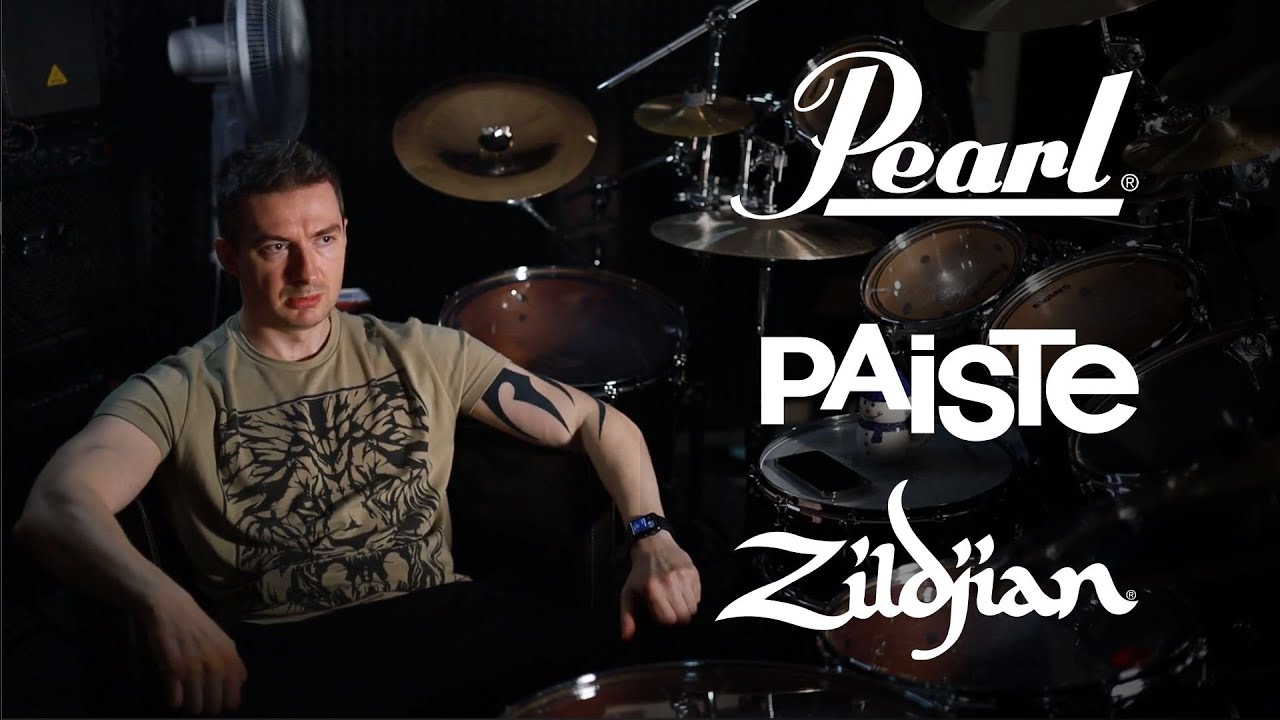 Артём Жибарь \ интервью - подробный обзор установки  Pearl Reference  \ тарелок ZILDJIAN, PAISTE