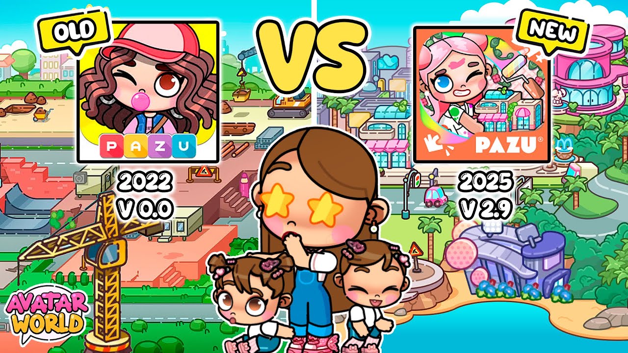 NUEVO VS ANTIGUO 😱 PRIMERA Y ÚLTIMA VERSIÓN DE AVATAR WORLD PAZU | Alicia Gameplays 🩷