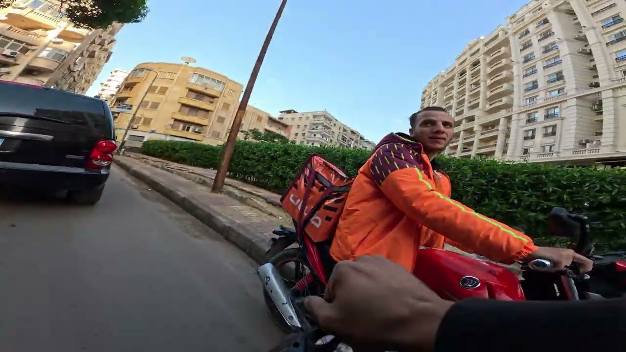 قيديو حادثة عجلة فى الموتسكل وش في وش كامل لحد العجلاتي  - POV #cycling