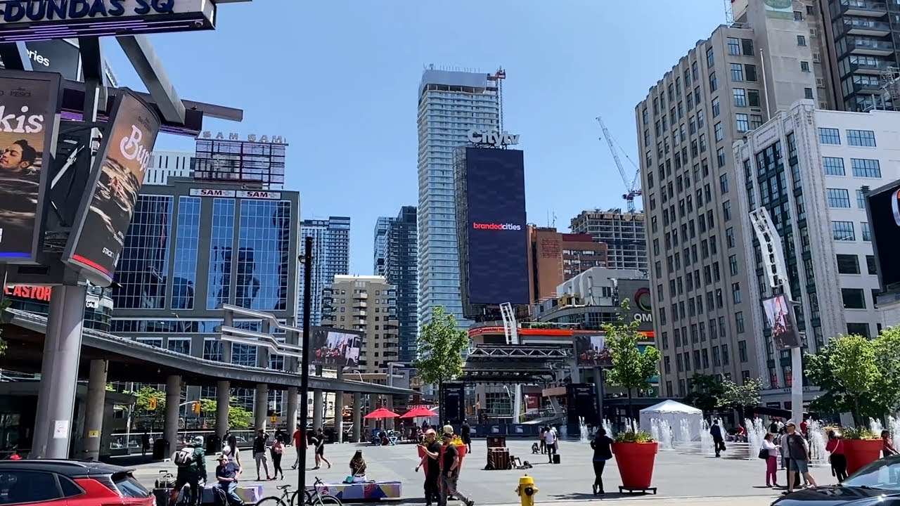 Downtown Toronto Afternoon Walk - Ver. 2: Raw Camera Footage - Toronto, Ontario, Canada