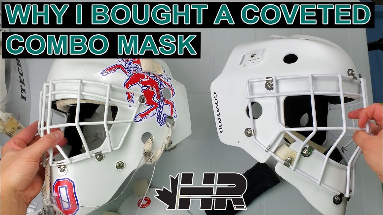Why I bought a combo goalie mask. Coveted Mask Combo hockey helmet Snap Shot review
