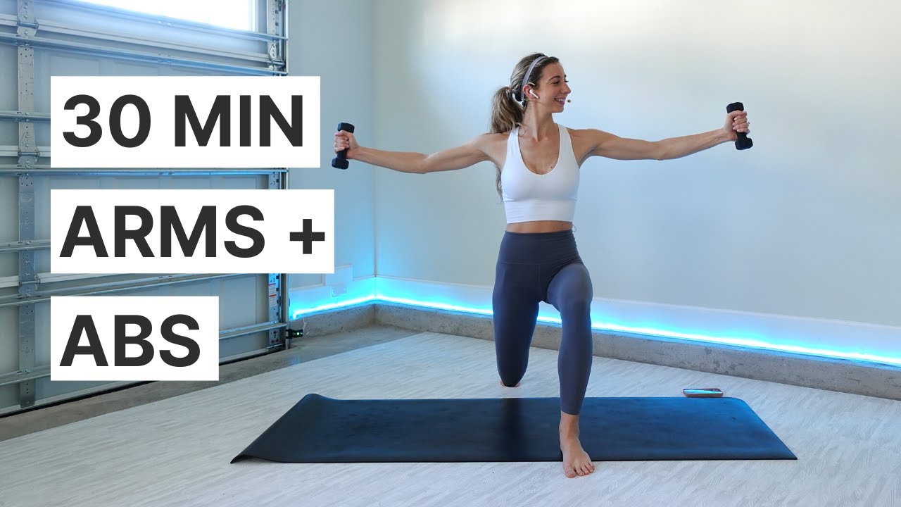 30MIN BARRE Arms + Abs Workout