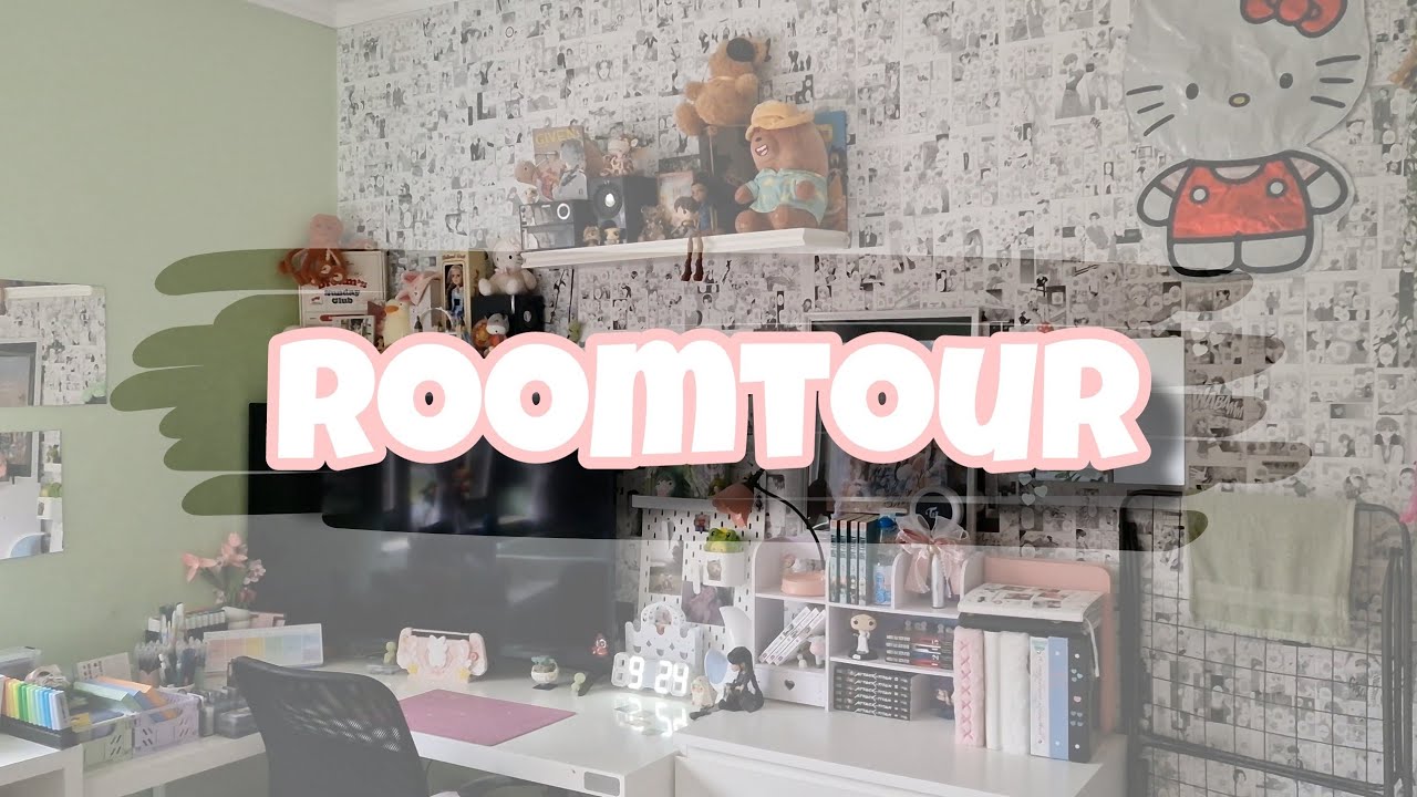 -☁️ roomtour / shelf tour and collection | kpop, manga, anime, trinkets