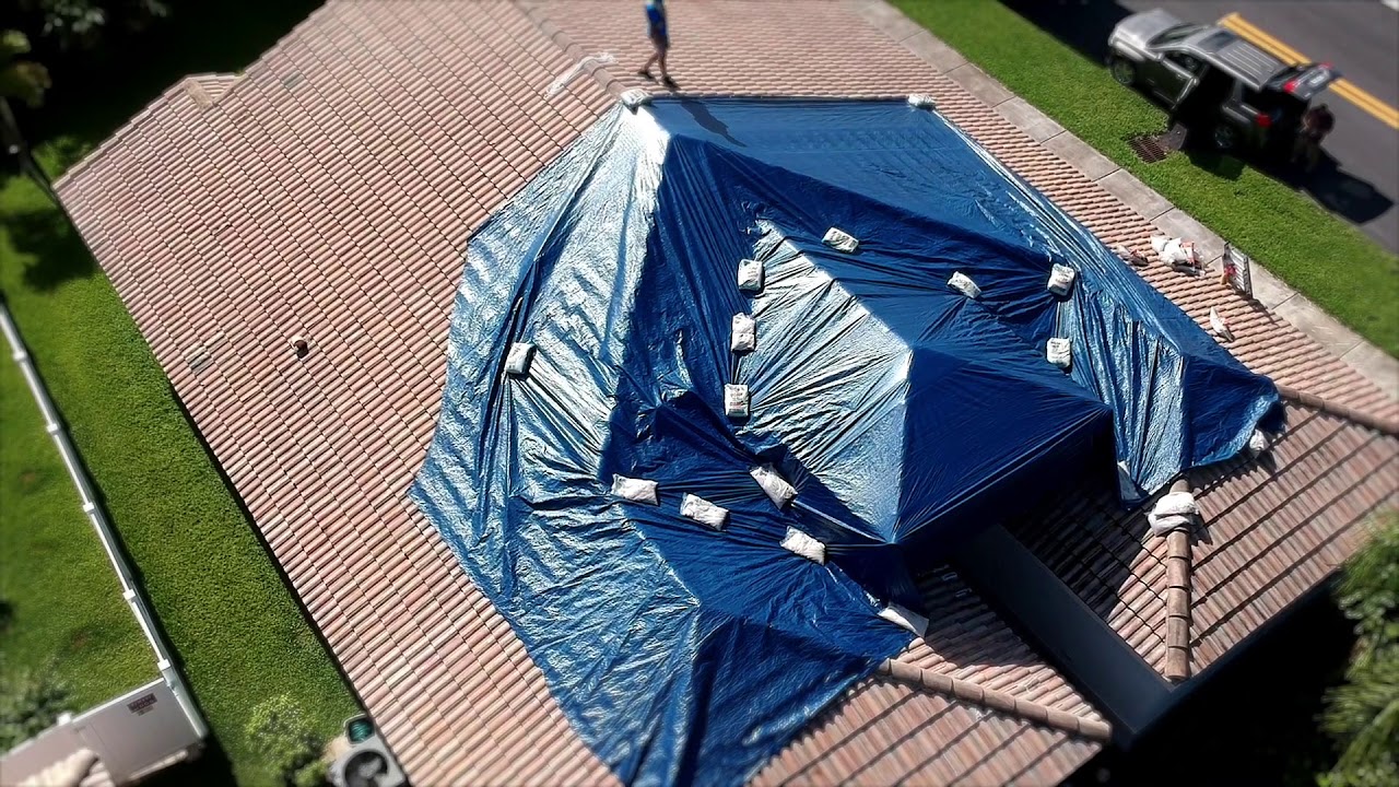 ROOF TARP INSTALLATION