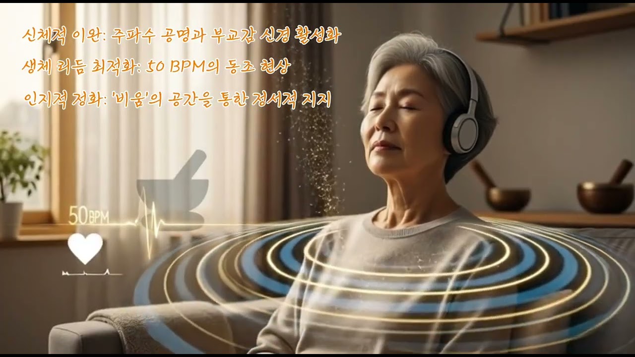 신체적·심리적 항상성을 유지하는 소리 요법(Sound Therapy)#시니어명상, #건강명상, #마음챙김, #이완음악,#실버케어#숙면유도#뇌파안정#앰비언트명상#스트레스해소