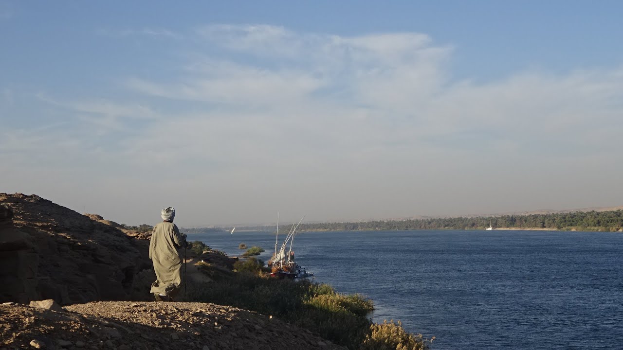 Descente du Nil en Sandal.Egypte. Mars 2022