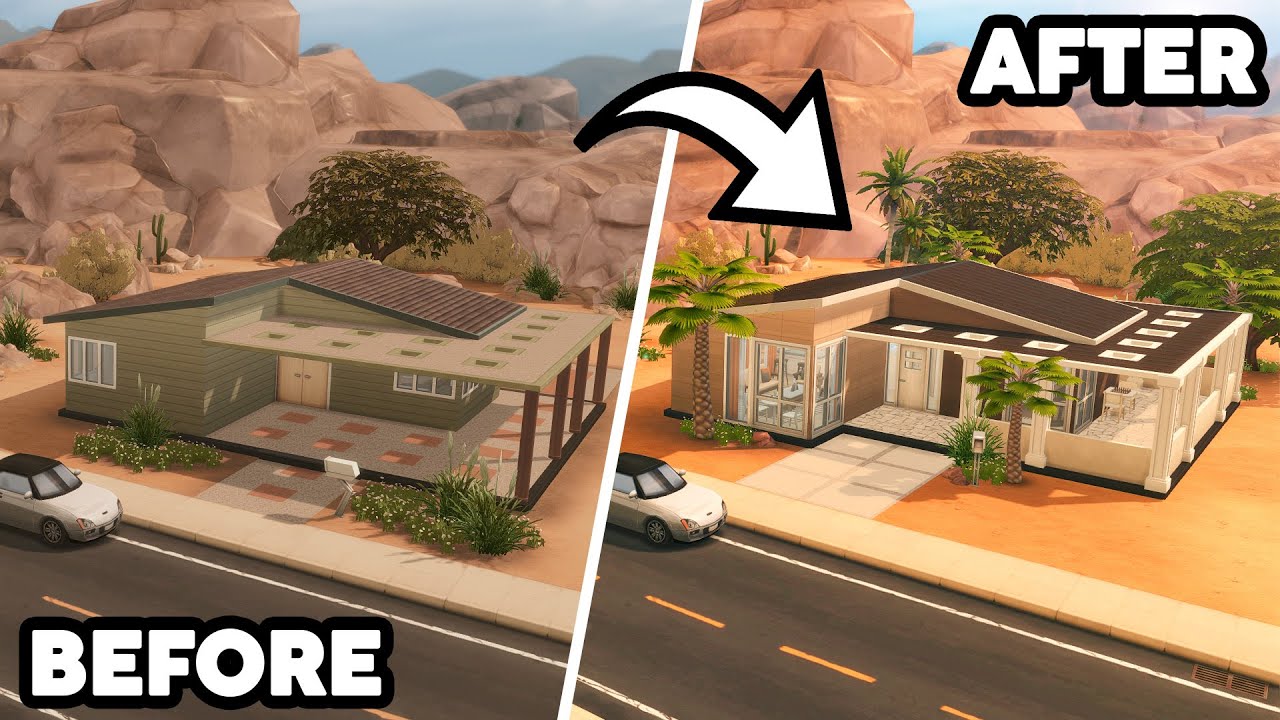 Sandtrap Flat Renovation // The Sims 4 Speed Build: Base Game Renovation