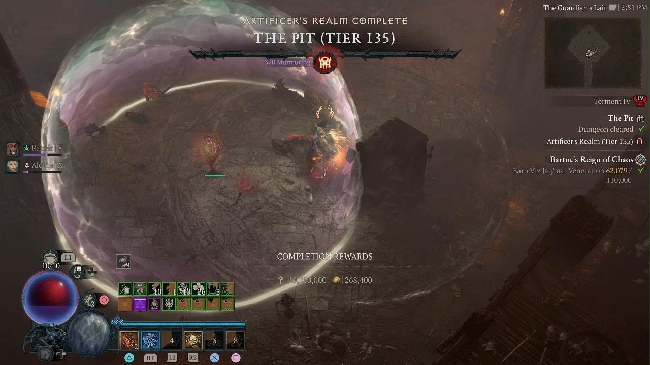 Diablo 4 | Season 10 | Rake Spiritborn | Pit 135