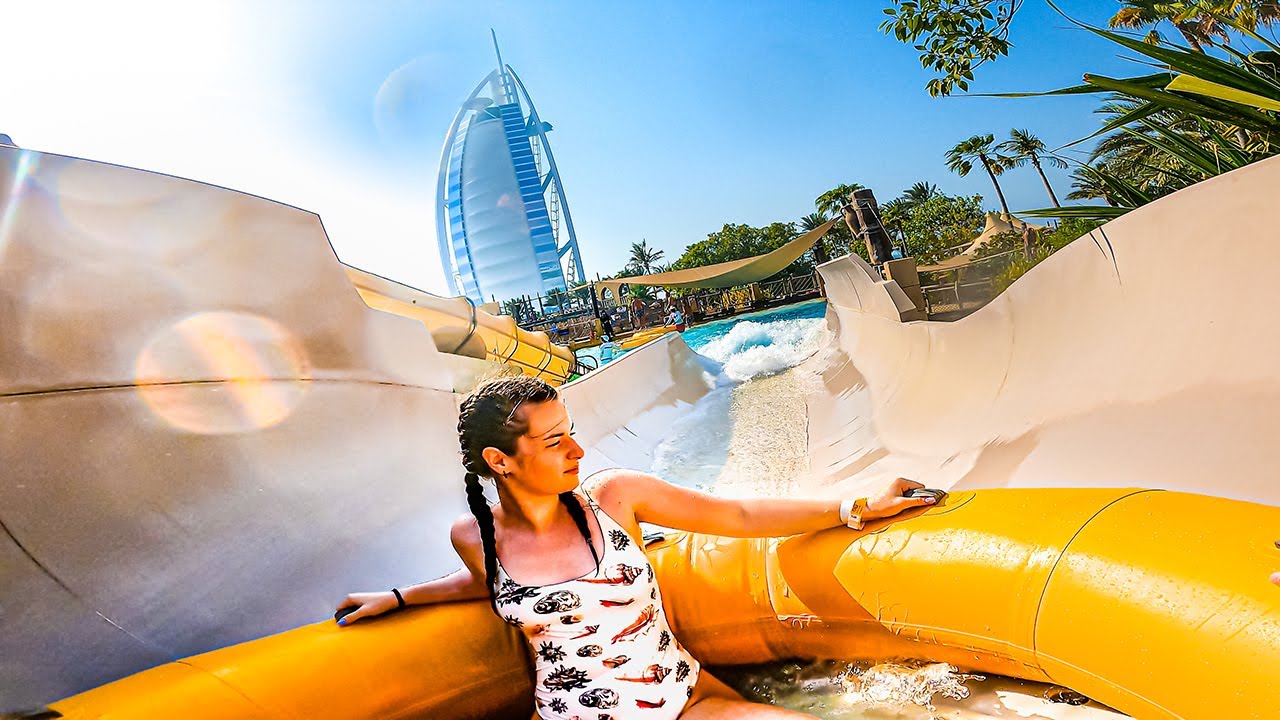 Waterslides at Wild Wadi Dubai 🌴 (near Burj Al Arab)