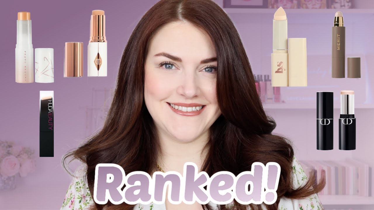 RANKING ALL OF MY FOUNDATION STICKS | Which one is best for dry skin?!