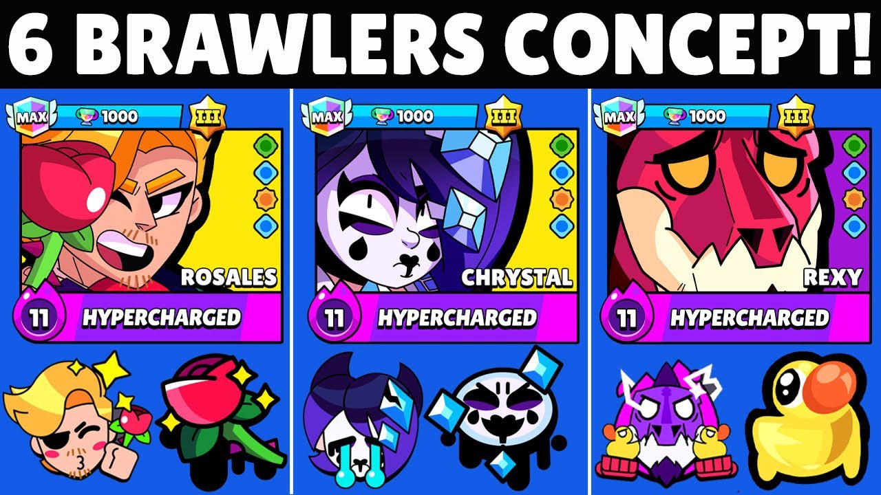 6 Brawlers Concept With Cosmetics