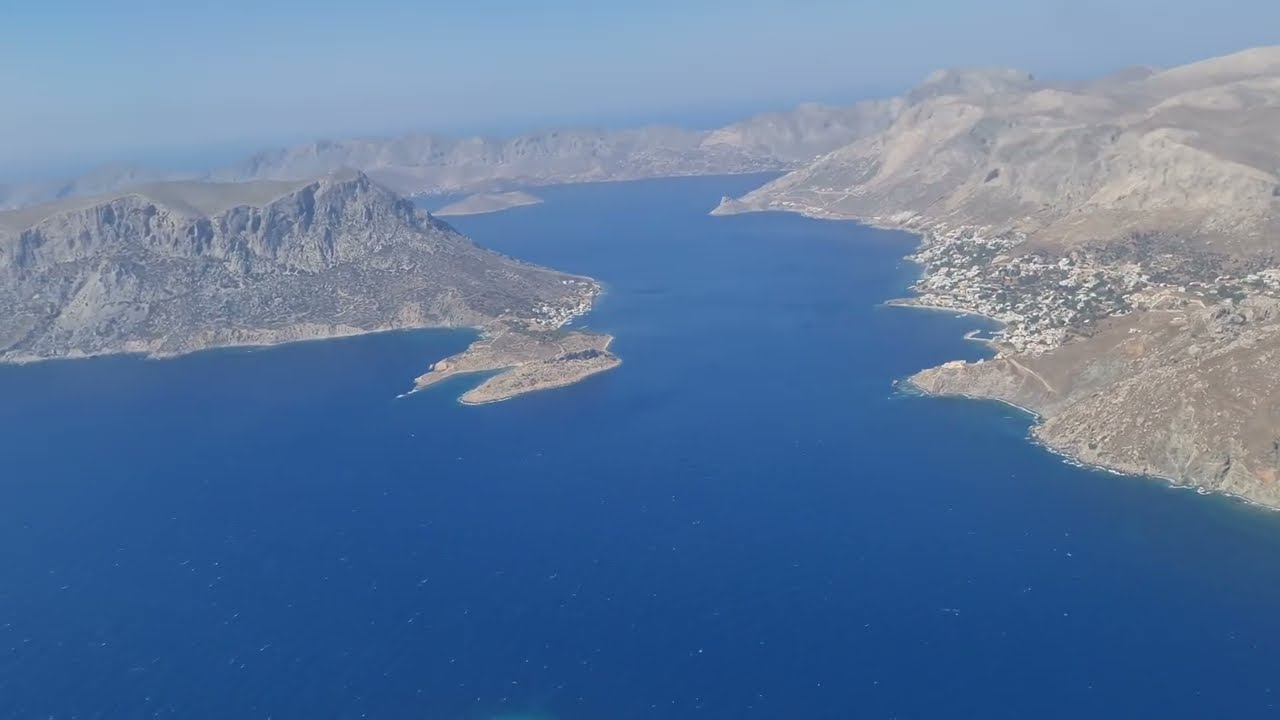 Sky express take off from Kalymnos airport