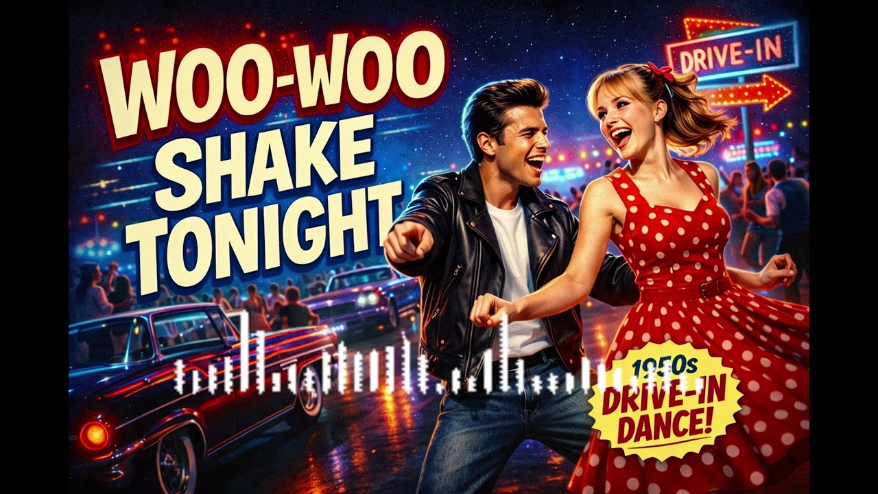 Woo-Woo Shake Tonight 🎶 | Classic 1950s Drive-In Rock ’n’ Roll | Jukebox Classics