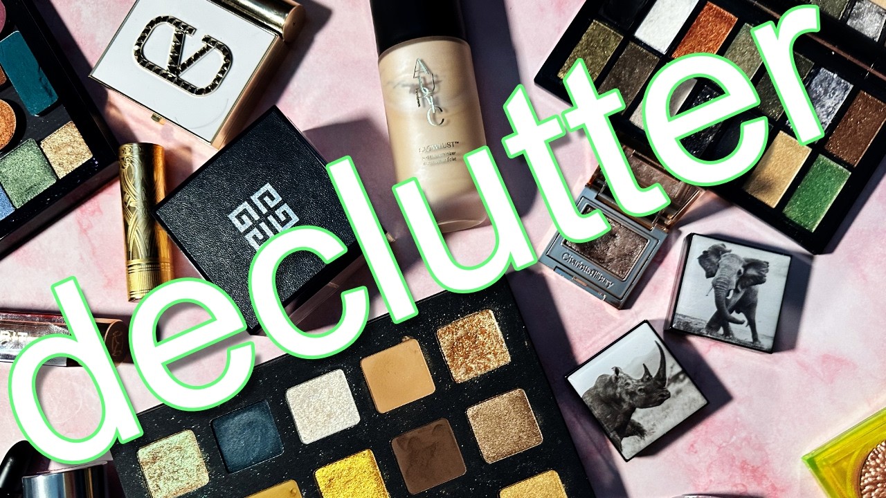 my biggest and most COMPLETE makeup declutter EVER | 2.5 hrs to chill to