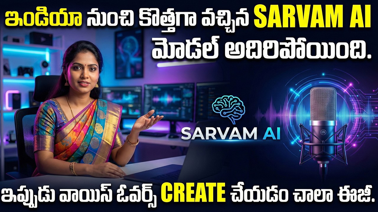Sarvam AI Telugu 🔥 FREE Indian AI for Video Dubbing & Text to Speech (2026)