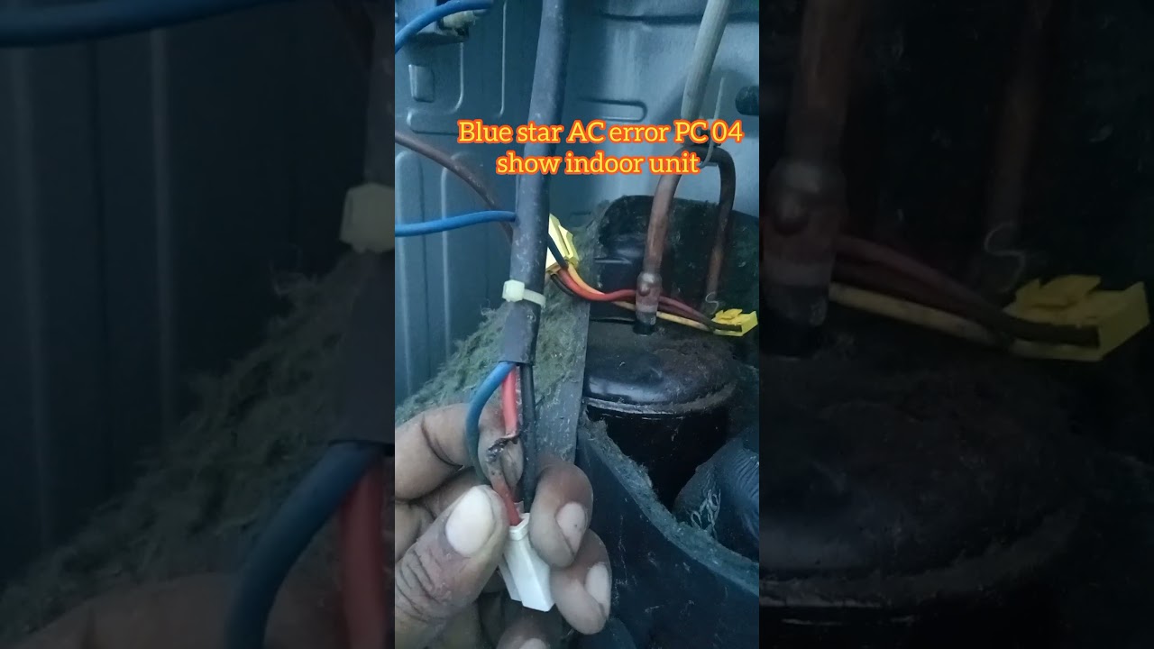 blue star AC inverter 1.5 compressor terminal wear burn 