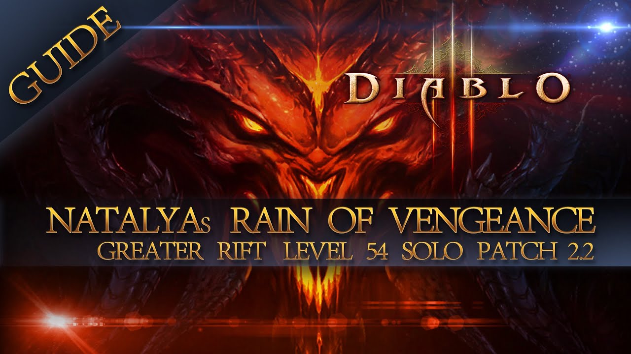 [Guide] Diablo 3 Reaper of Souls Demon Hunter Natalya's Set Greater Rift 54 Gameplay Solo (2.2)