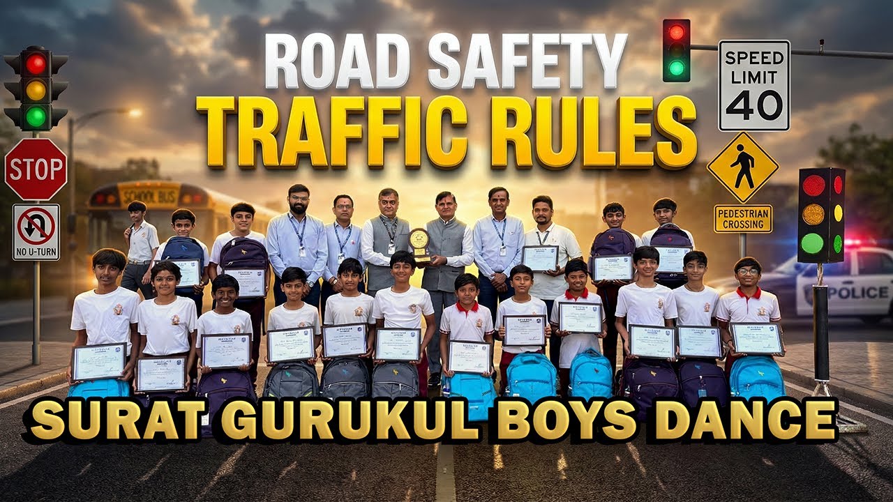 सडक सुरक्षा  | SADAK SURAKSHA | Road Safety Traffic Rules  || Gurukul Boys Dance | #artofculture