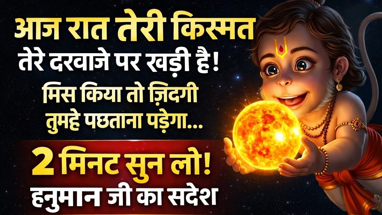 आज रात तेरे किस्मत तेरे दरवाजे पर खड़ी है ||HANUAMN Ji ka messages  💌...