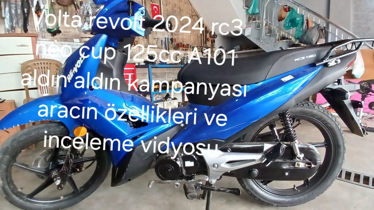 Volta revolt 2024 rc3 neo cup 125cc A101 aldın aldın kampanyası aracın özellikleri ve inceleme