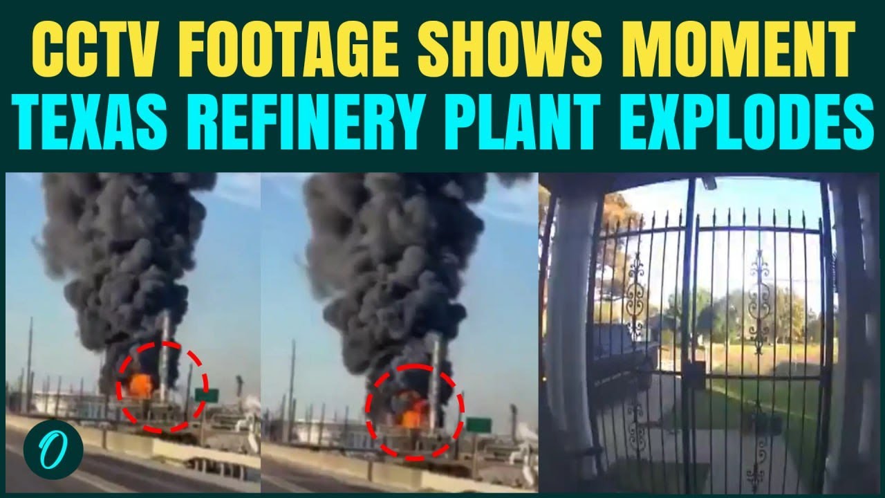 ВИДЕО: Масштабный взрыв на нефтеперерабатывающем заводе в Техасе запечатлен на камерах видеонаблю...