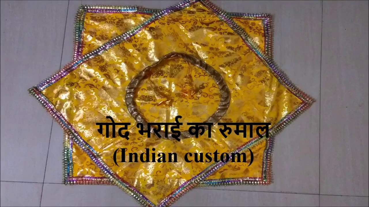 गोद भराई का रुमाल | Indian Traditional | Art of clothes