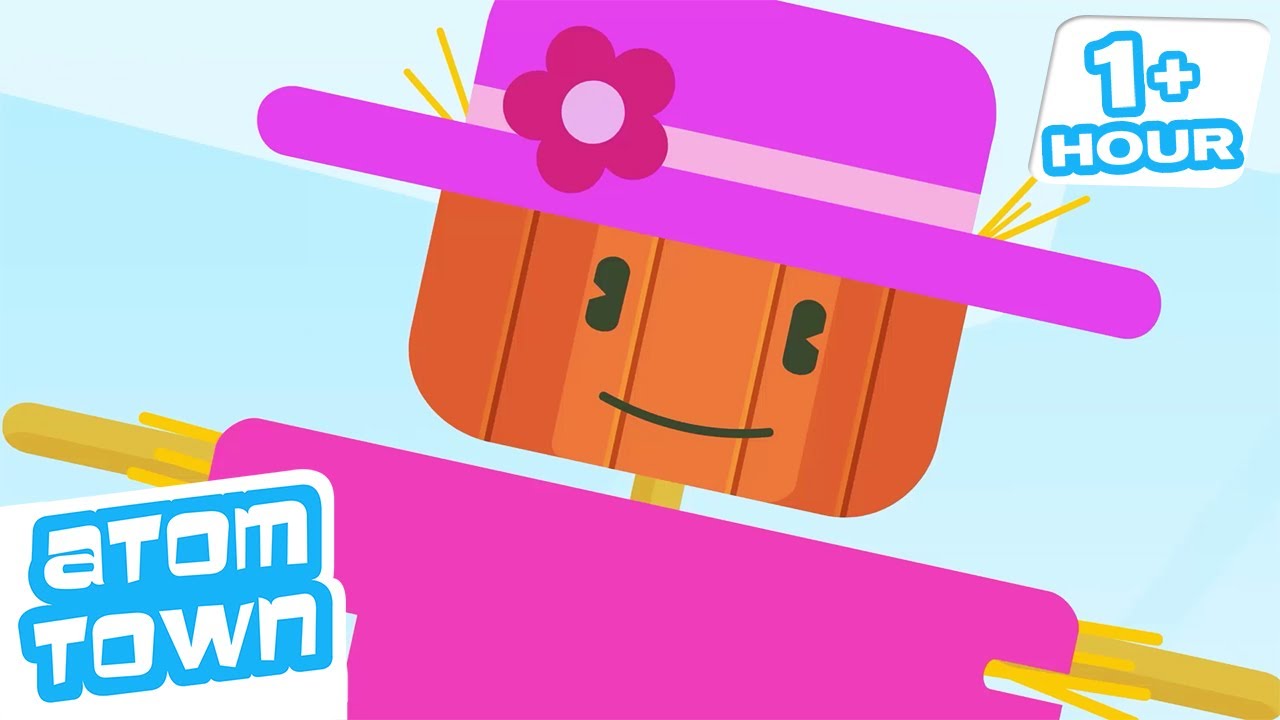 The Scarecrow Fiasco | Fun Adventure's in Atom Town | 9 Story Kids