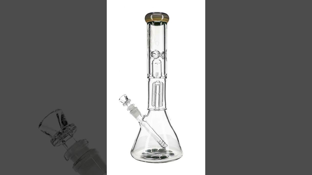 HVY Glass 9mm 4-Arm Beaker Bongs