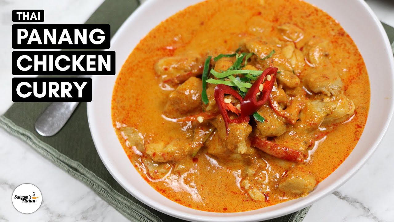 Thai Panang Chicken Curry | Thai Panang Curry Recipe with Chicken | Panang Curry with Chicken