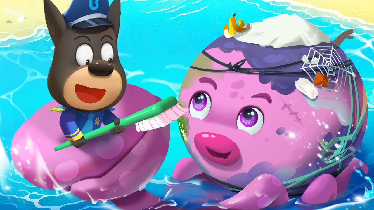 น้องหมึกทะเลตัวเหม็น | อย่าขึ้นรถคนแปลกหน้า | การ์ตูนเด็ก | เบบี้บัส | Kids Cartoon | BabyBus
