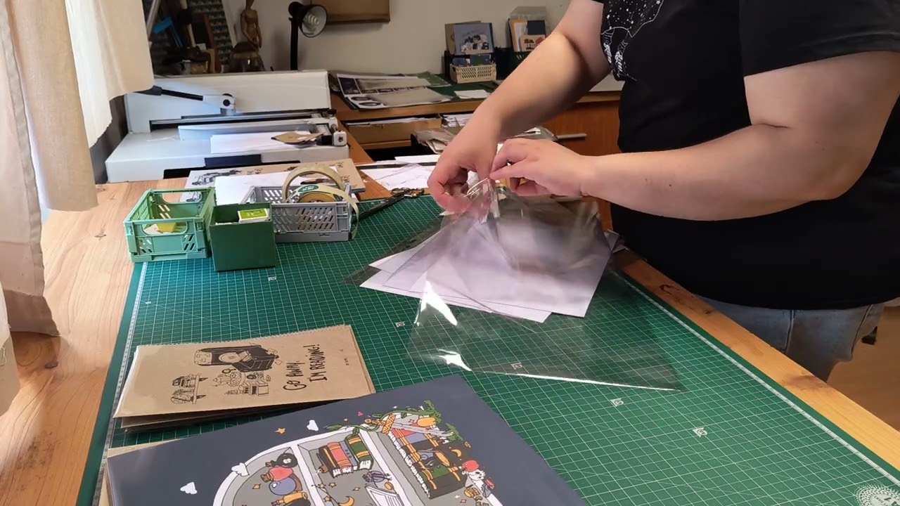 Verão no Estúdio: a preparar prints e postais parte 1 | Chill & Slow Studio Vlog without music