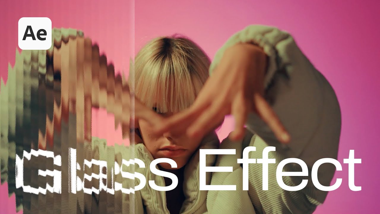 Урок по эффекту стекла | Анимация текста в After Effects