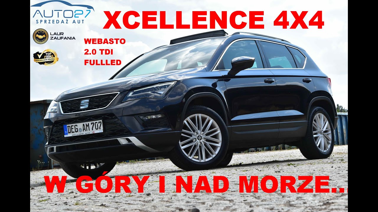 #AUTO27 - SPRZEDANY - TEST - SEAT ATECA Xcellence 2.0 TDI 4x4.Panorama. WEBASTO.