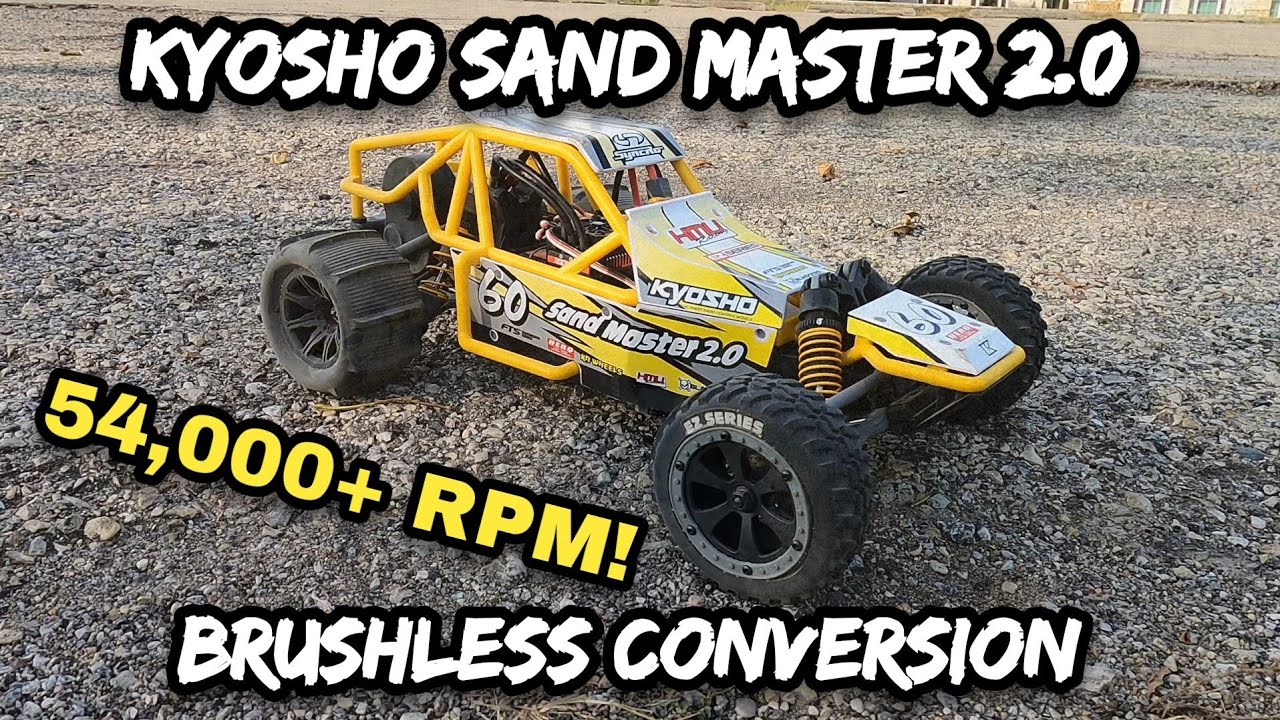 Бесщёточный преобразователь Kyosho Sand Master 2.0. Тесты скорости и Sand Bash!