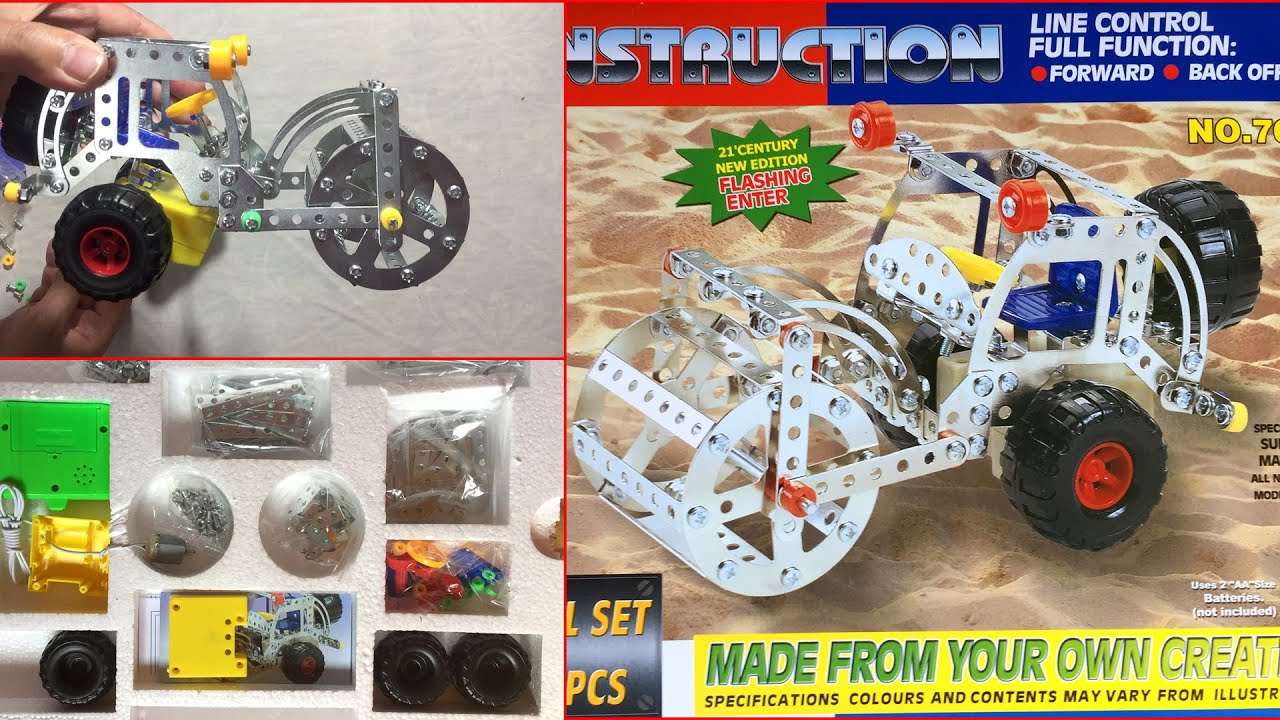 ميكانو تركيب السيارات - لعبة التحدي والذكاء - ألعاب أطفال - Meccano Metal Construction