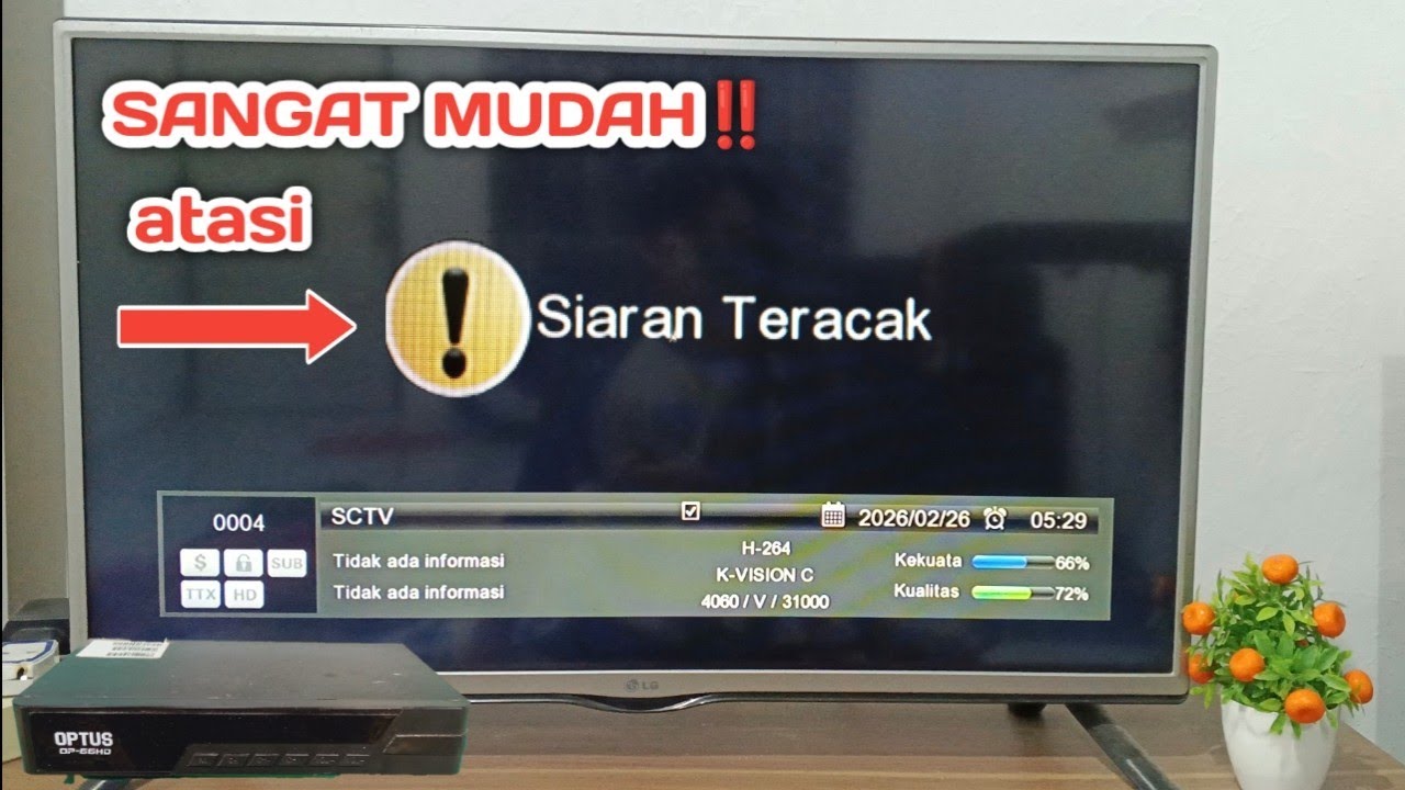 siaran teracak di receiver kvision 