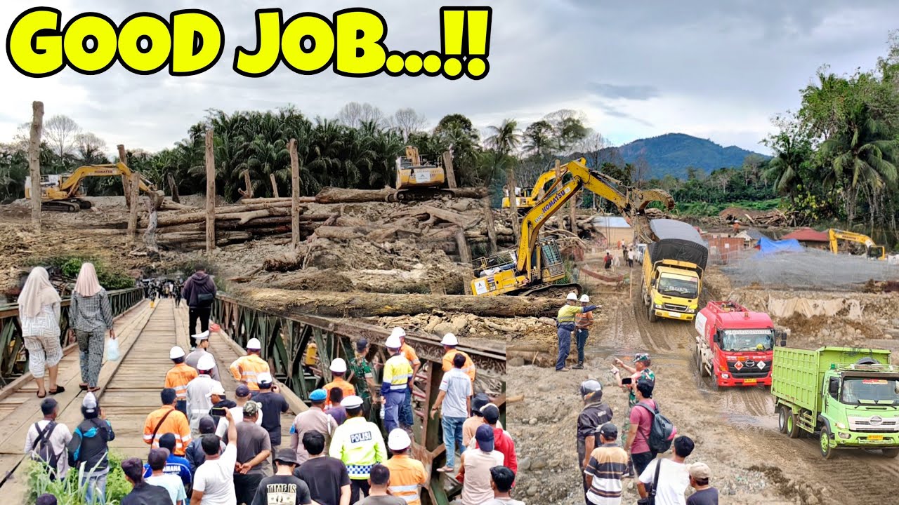 GOOD JOB❗TANGGUL DIPERKUAT NORMALISASI HULU SUNGAI TERUS DI KEBUT,TRUCK OLENG LEWAT JALAN ALTERNATIF