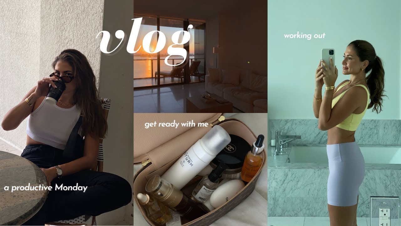 Vlog ♡ monday morning routine, getting my body vacation ready + a fall designer haul!