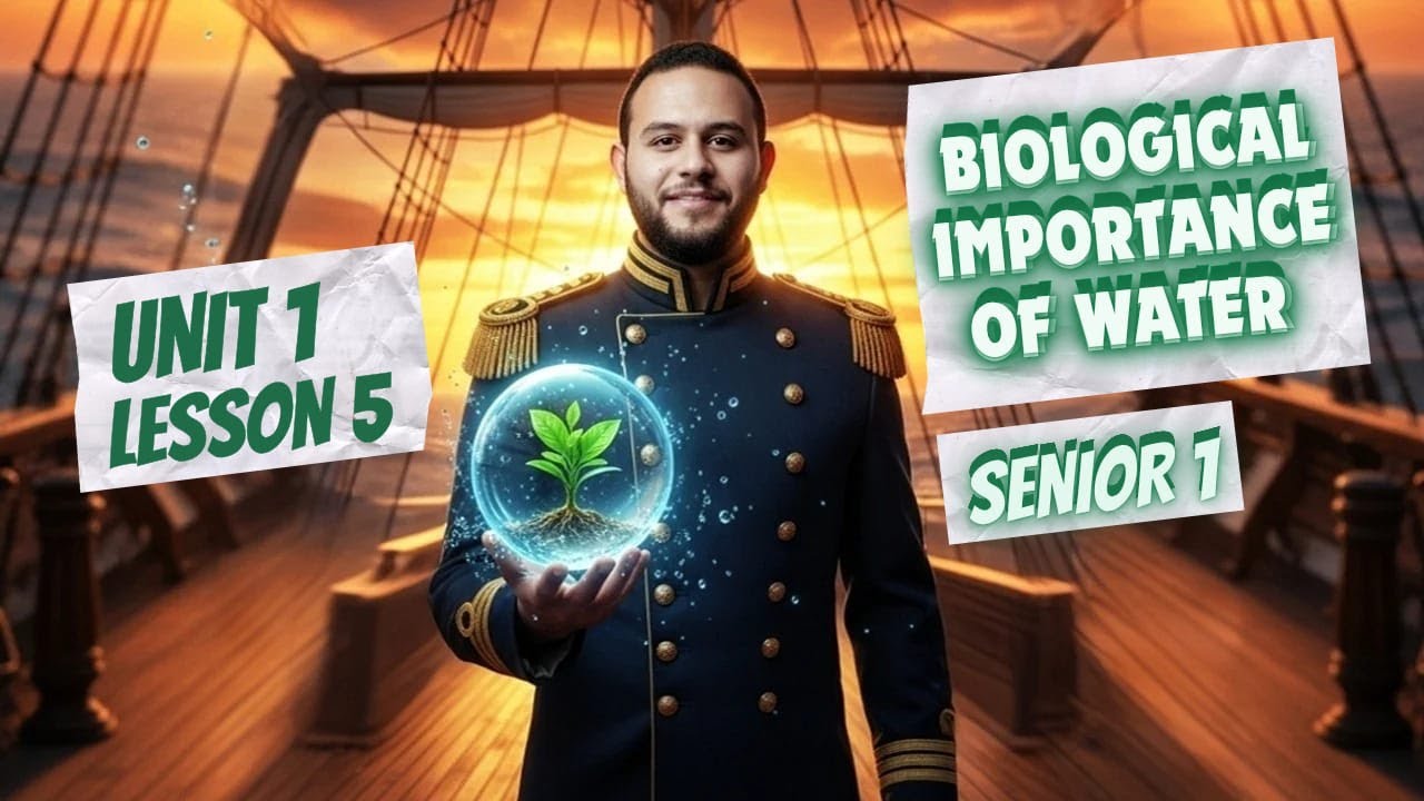 Integrated Science l Senior 1 l - First Term - Unit 1 - Lesson 5 : Biological Importance of Water