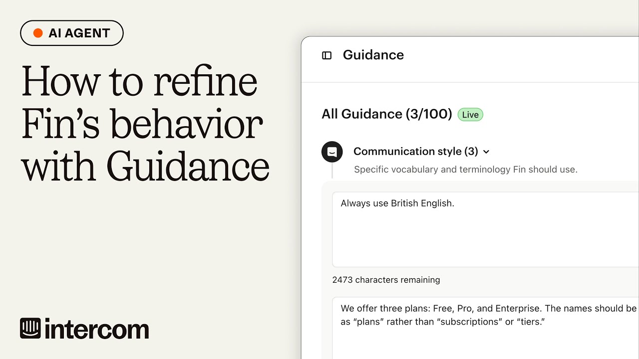 How to refine Fin's behavior with Guidance