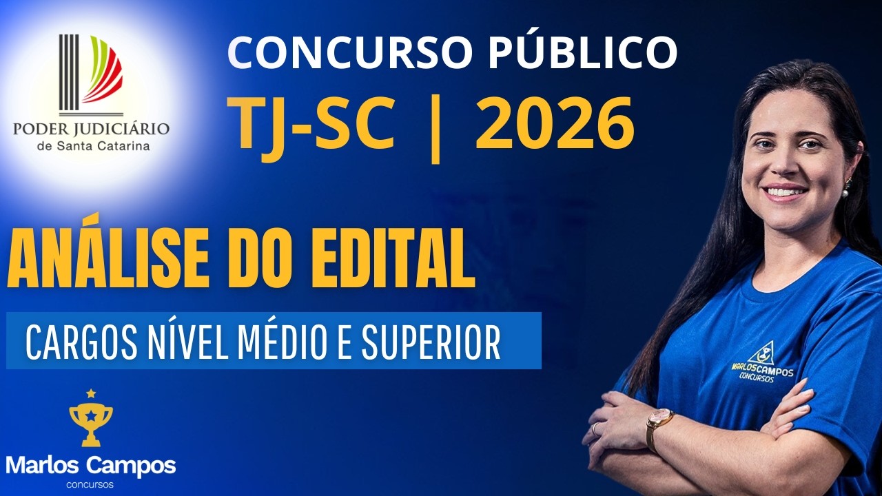 An&aacute;lise de Edital TJSC  2026 - Banca FGV