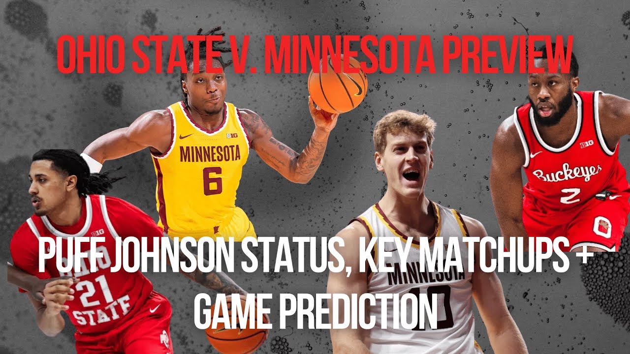 Ohio State v. Minnesota Preview | Puff Johnson Status, Key Matchups, Game Prediction