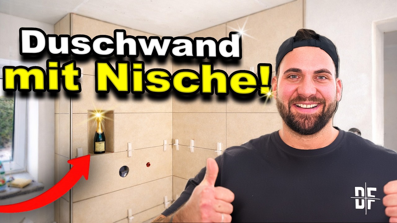 WANDNISCHE in einer DUSCHE FLIESEN - Viel Arbeit mit schönem Ergebnis